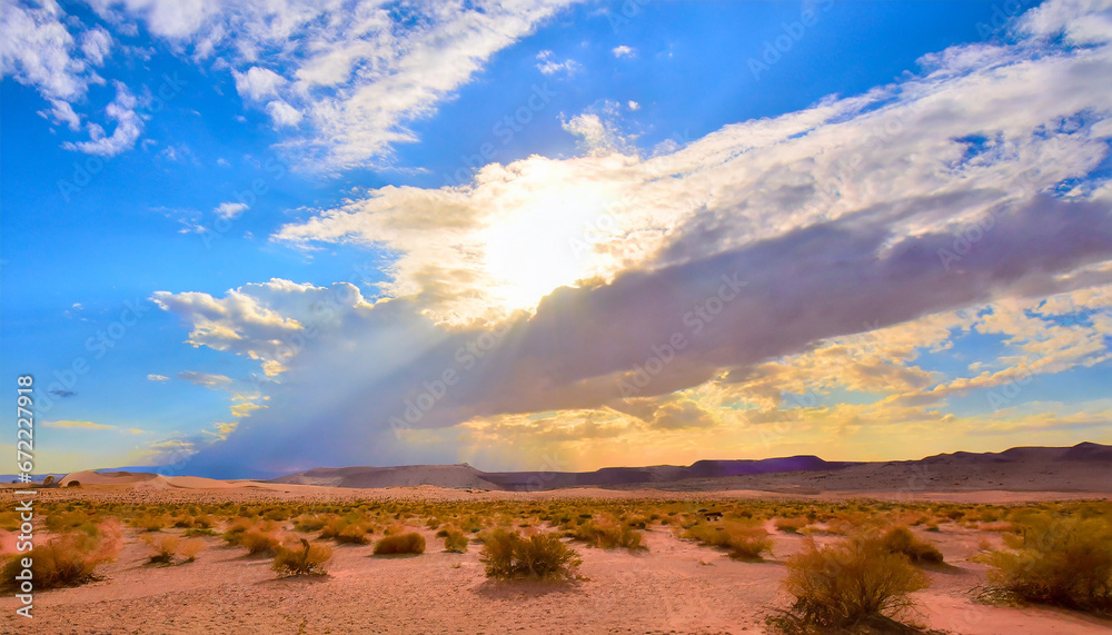 Desert on a sunny day with a cloudy blue sky in the background perfect for wallpapers Desert on a sunny day with a cloudy blue sky in the background perfect for wallpapers