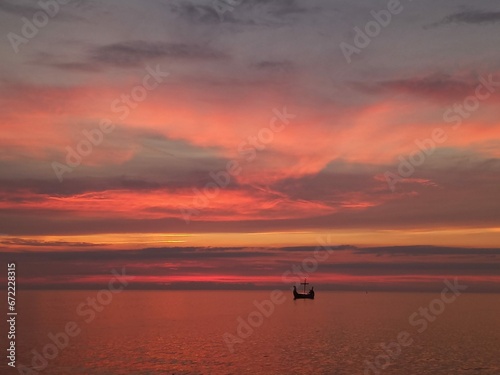 sunset on the sea © Aleksandr