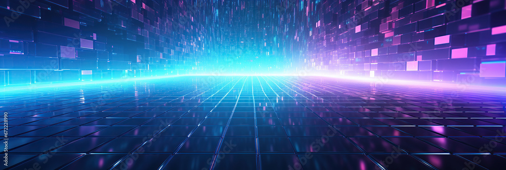 Obraz premium Abstract backgrounds, Abstract matrix like background.