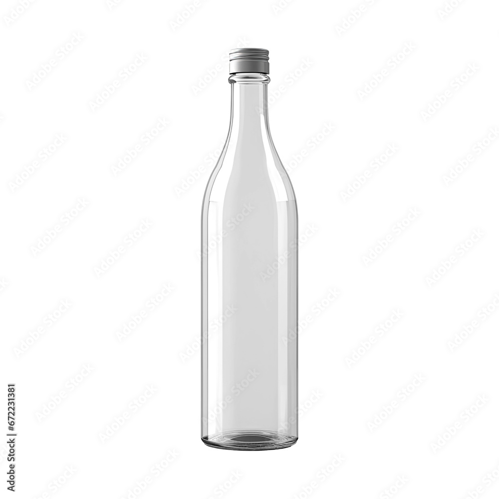 Glass Empty Water Bottle. Carbonated drink. Mock Up Template , isolated on a transparent background. PNG, cutout, or clipping path. Glass Empty Water Bottle. Carbonated drink. Mock Up Template , isolated on a transparent background. PNG, cutout, or clipping path.