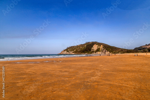 Rodiles Beach. Villaviciosa, Asturias, Spain. photo