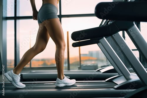 legs exercising on a treadmill