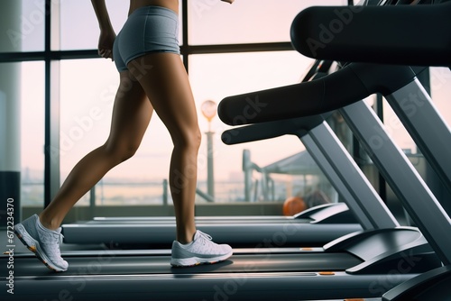 legs exercising on a treadmill