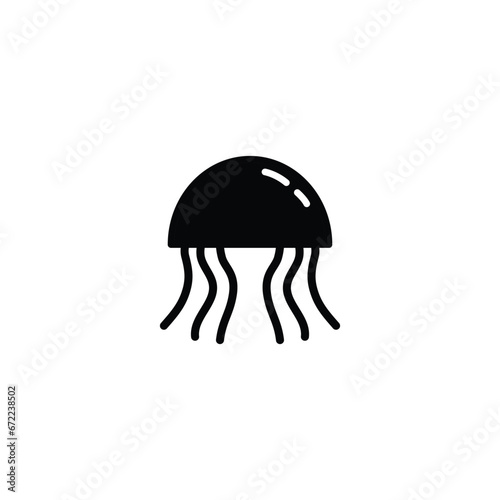 jellyfish icon vector jelly fish sign