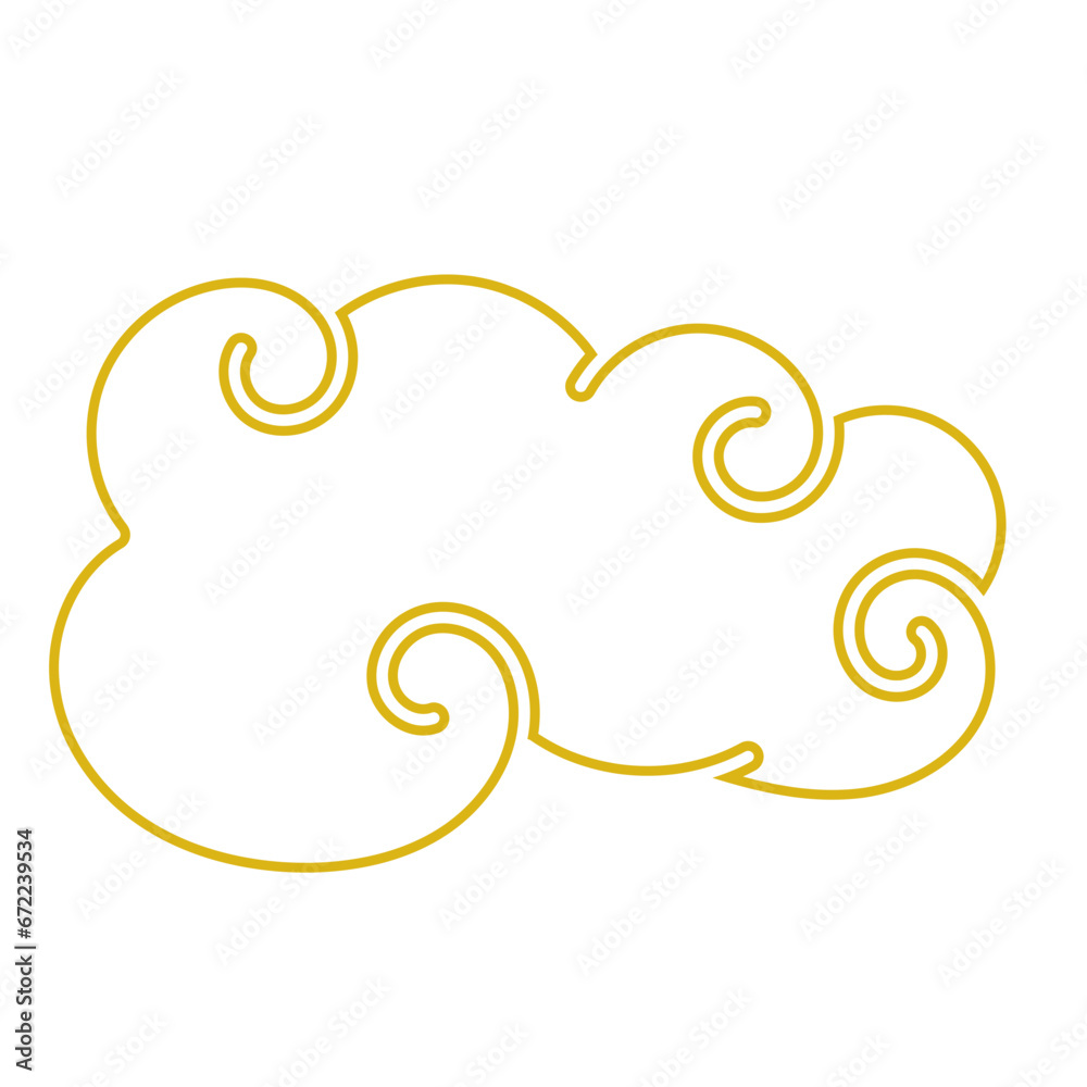Lunar New Year Cloud Line Lunar New Year Cloud Line