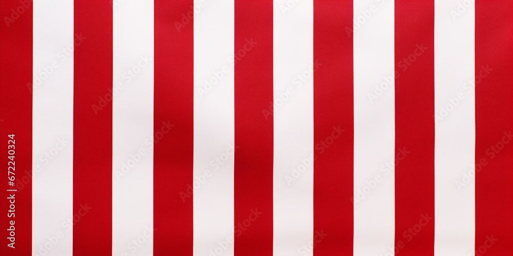 background of red and white stripe pattern on fabric. Generative Ai. background of red and white stripe pattern on fabric. Generative Ai.