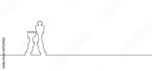 Chess pieces tower horse bishop, king queen Chess Board Setup Vector icon or symbol pieces Flat style the starting positions figures pieces. Chess day. Silhouette checker board. Square checker