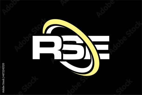 RSE creative letter logo design vector icon illustration photo