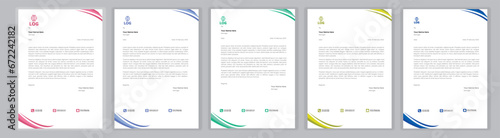 New Corporate And Creative Professional Business Elegant,Modern letterhead template design in minimalist style a4