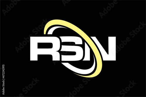 RSN creative letter logo design vector icon illustration photo