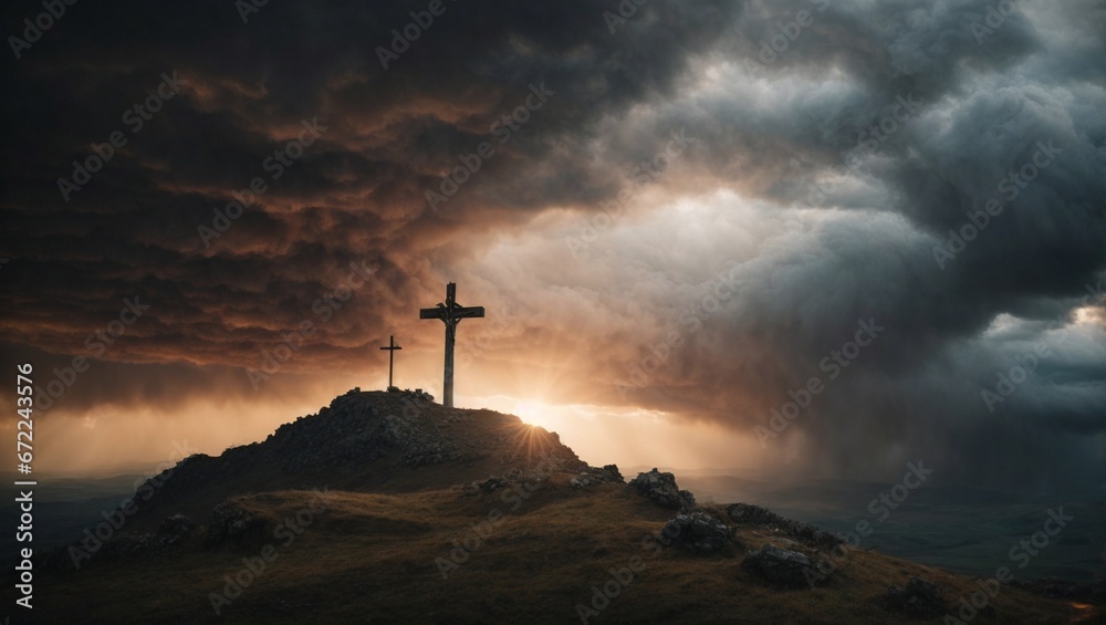 Obraz premium Cross of Resilience 
