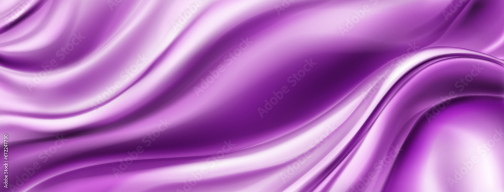 Fototapeta premium Abstract background with wavy surface in purple colors