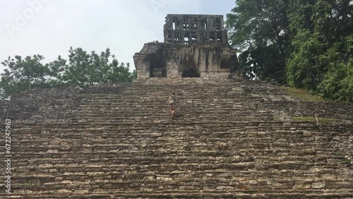 Beautiful view on ancient Mayan ruins