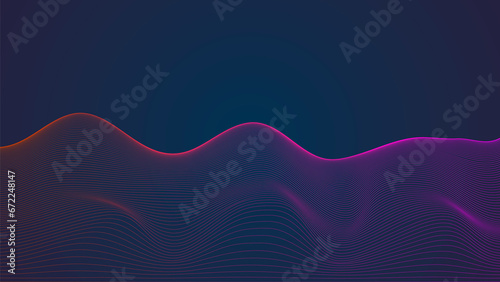 Abstract wave line background. Geometric lines background. Modern stylish texture. Abstract bg. © Gal