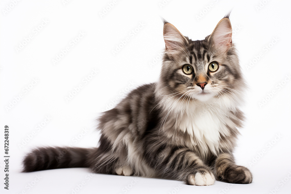 Cat, Cat Isolated In White, Cat In White Background