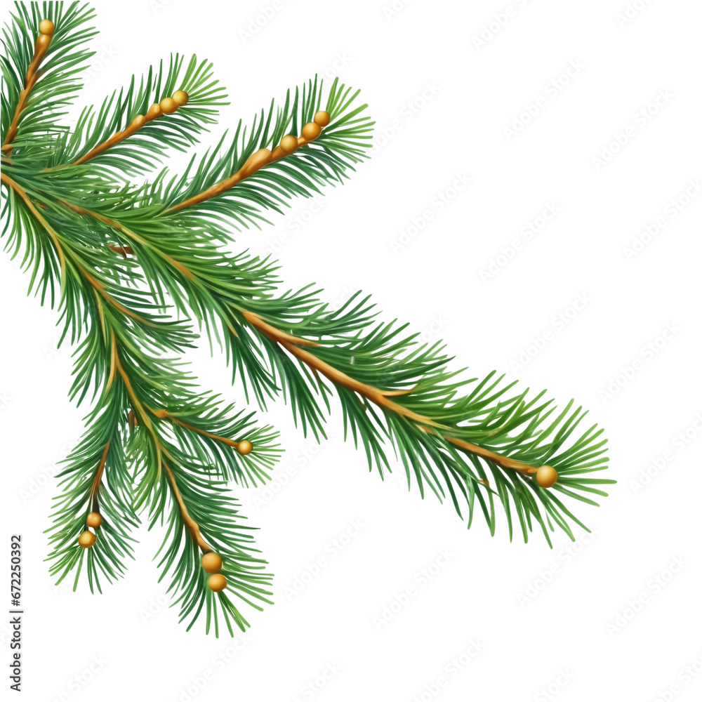 christmas tree branches with cones christmas tree branches with cones