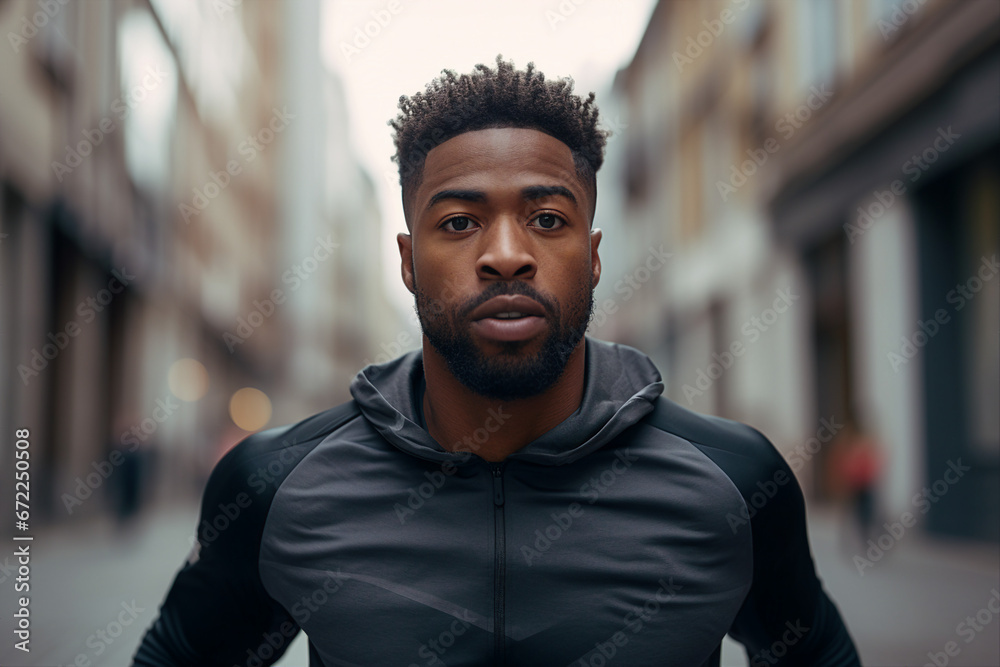Healthy determined person running sprint marathon active way of life conceptual Generative AI picture Healthy determined person running sprint marathon active way of life conceptual Generative AI picture