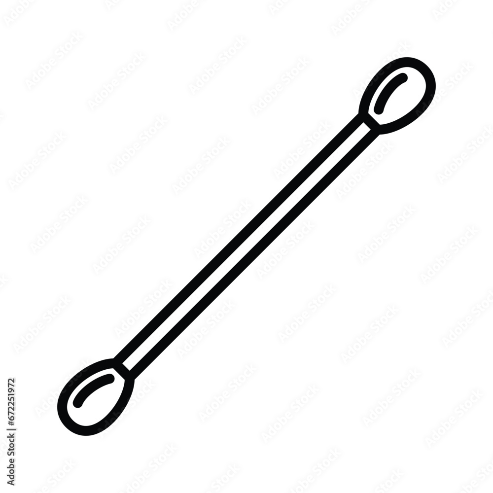 Ear cleaner stick icon vector on trendy design Ear cleaner stick icon vector on trendy design