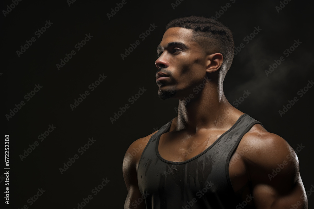 Basketball Player. Emotional, expressive portrait. Basketball Player. Emotional, expressive portrait.