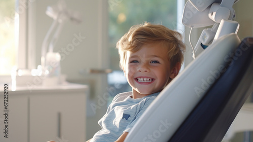 A child at the dentist