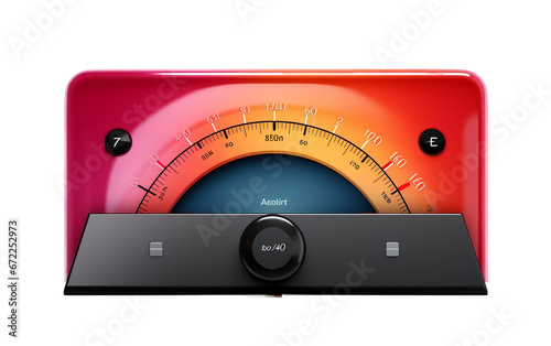Transparent Background with Audio Level Meter photo