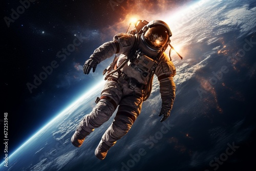Astronaut in Space Exploration © pierre