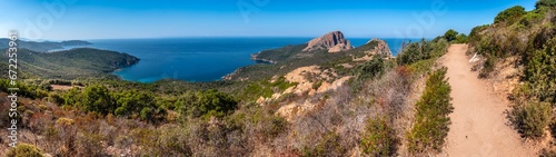 Landscape with Capo Rosso, Corsica island, France © hajdar