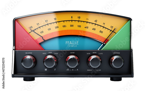 Audio Level Meter on a Transparent Background photo