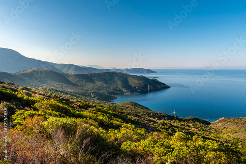 Landscape with Capo Rosso, Corsica island, France