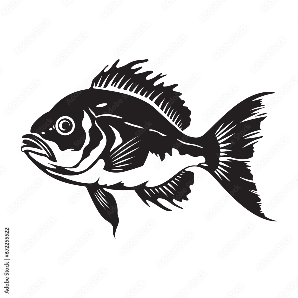 Decorative Fish Vector Image, Art and Design Decorative Fish Vector Image, Art and Design