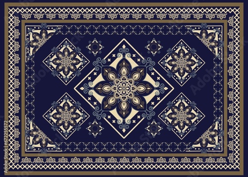 Digital textile ethnic abstract, embroidery, paisley, motive floral red on black background traditional style design for carpet, silk, scarft, decorative, pilow, fabric, background 