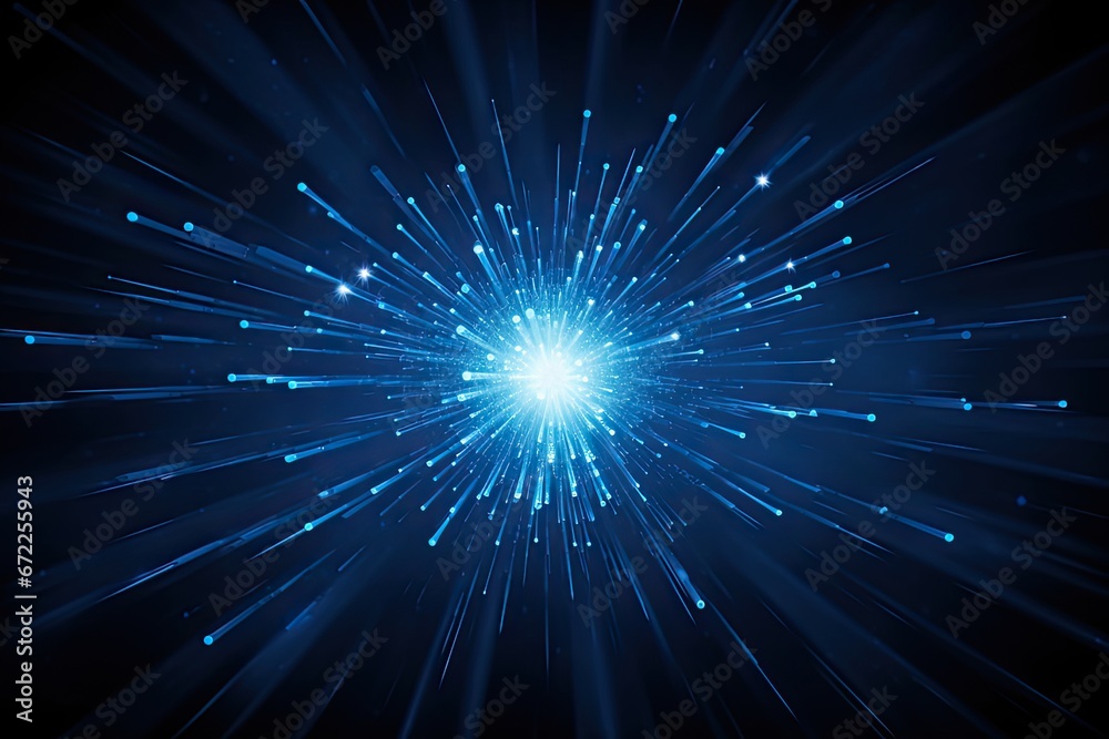 Obraz premium blue star burst animation for background