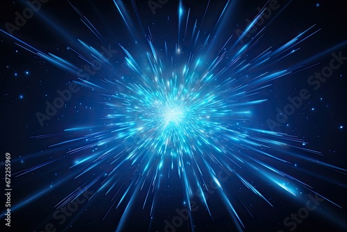 blue star burst animation for background photo