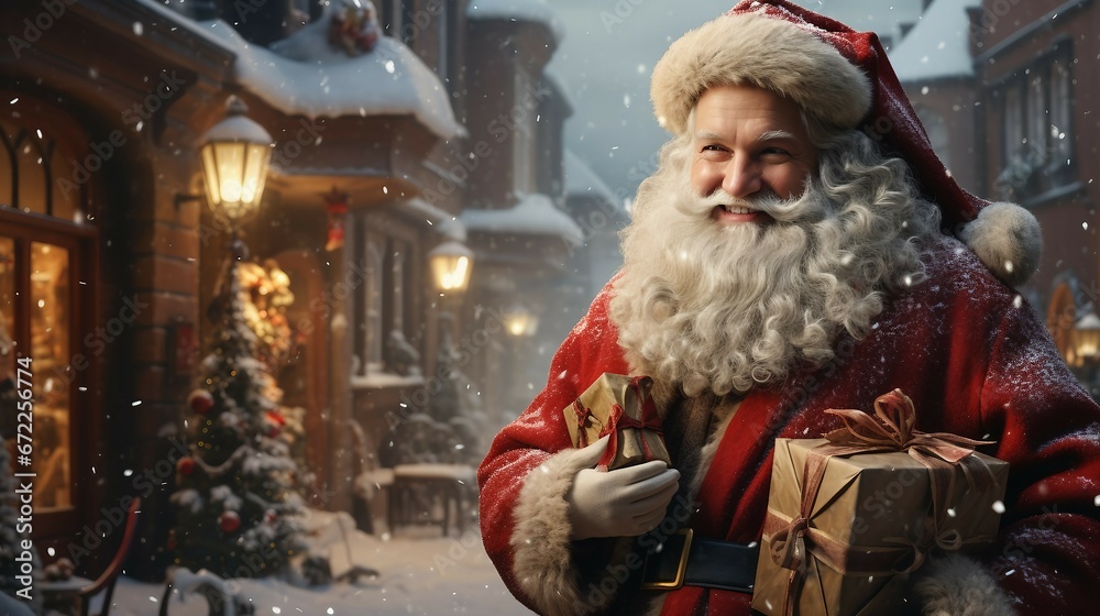 Christmas Santa Claus Gift Winter Snow