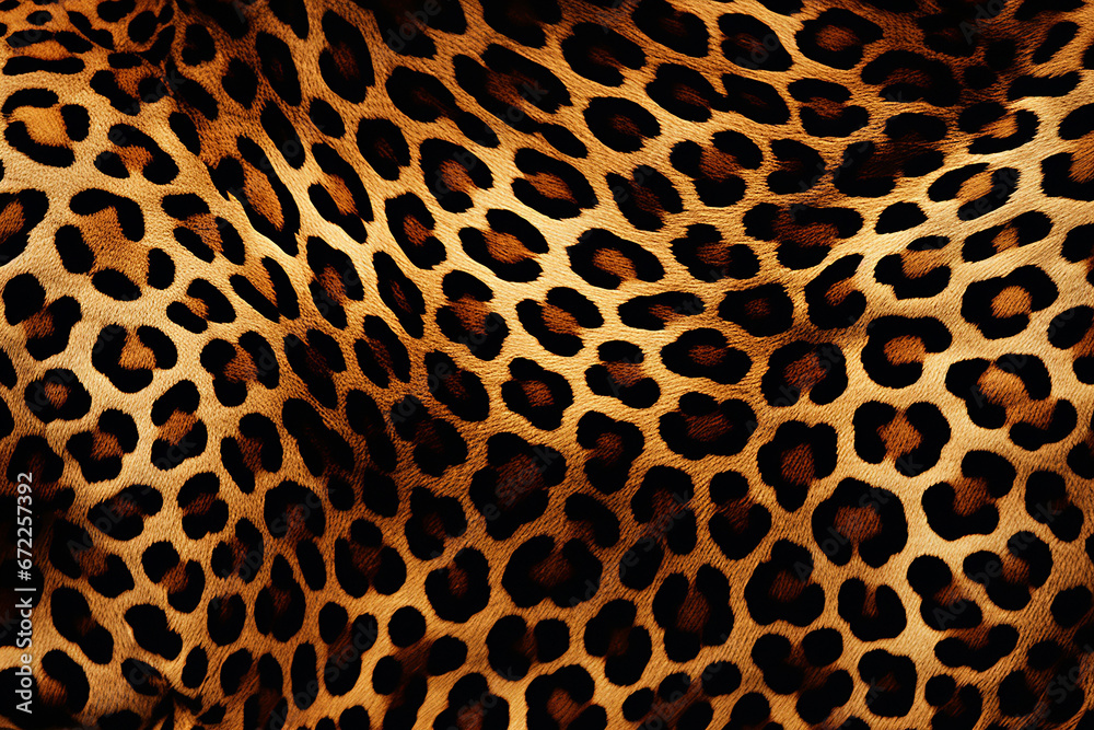 The illustration pattern of the leopard fur background. The animal printed texture. Generative AI. The illustration pattern of the leopard fur background. The animal printed texture. Generative AI.