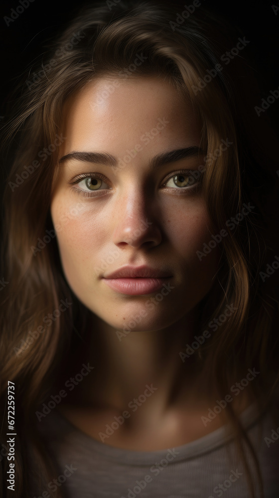Delicate Portrait Of A Woman With Soft Lighting , Background Image, Best Phone Wallpapers