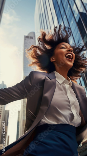 Dynamic Woman In Motion Against A Vibrant City , Background Image, Best Phone Wallpapers