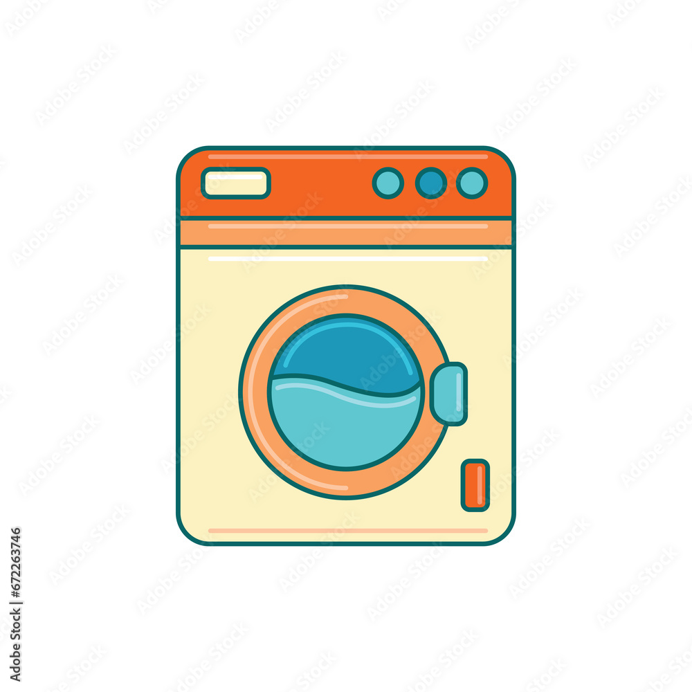 Laundry washing machine logo graphic illustration Laundry washing machine logo graphic illustration
