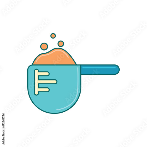 Laundry washing powder logo graphic illustration