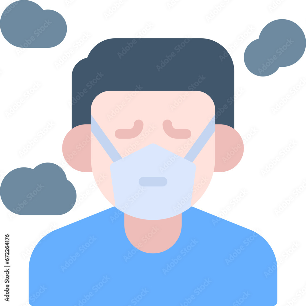 Man face mask icon Man face mask icon