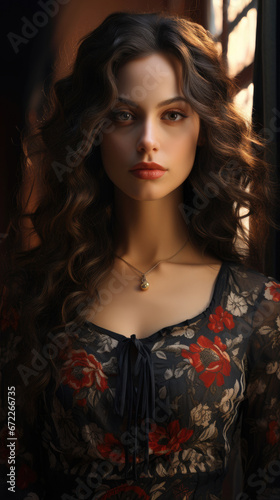 Portrait Of Beautiful Lady Little Pojatti Realistic , Background Image, Best Phone Wallpapers