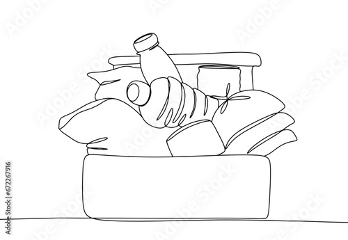 Grocery set. One line