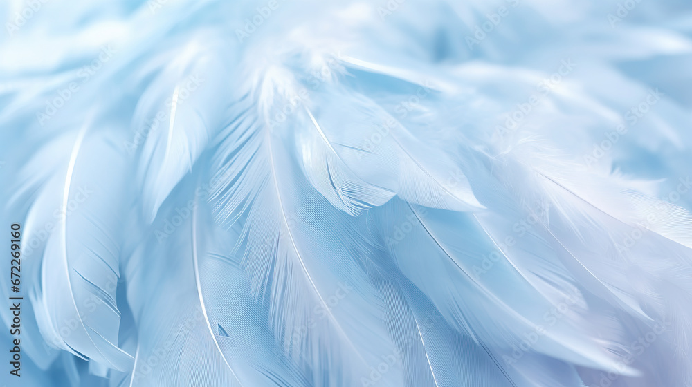 a close up of a blue feather background with a blurry background. generative ai a close up of a blue feather background with a blurry background. generative ai