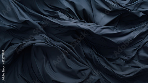  a black background with a very large amount of fabric on it. generative ai