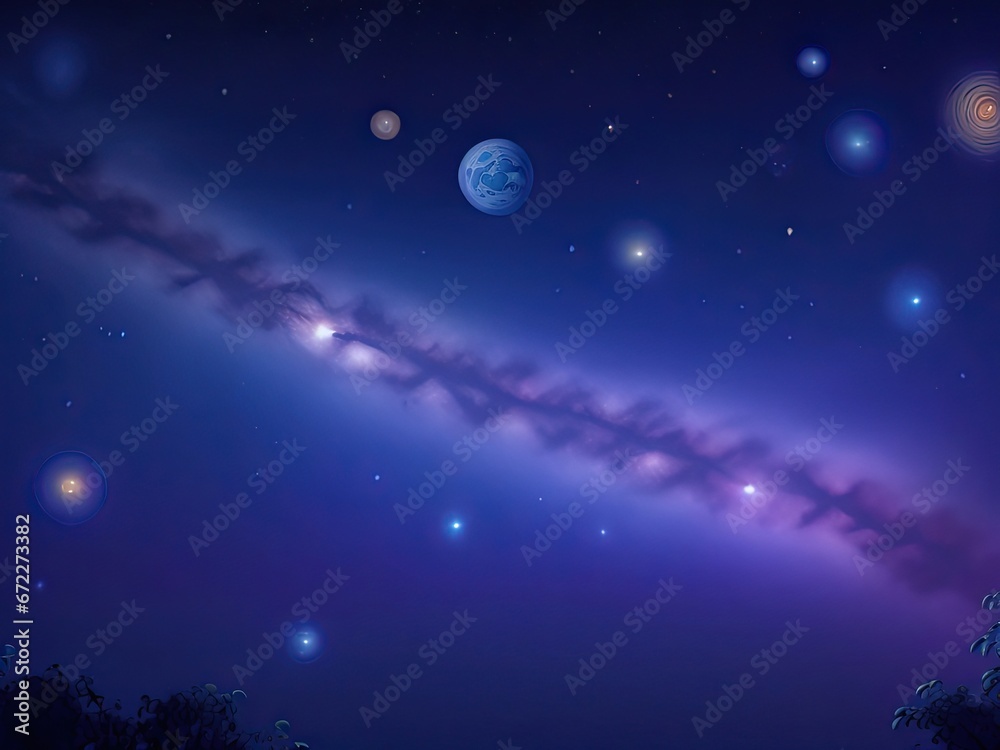 starry sky at night background of the universe from space.