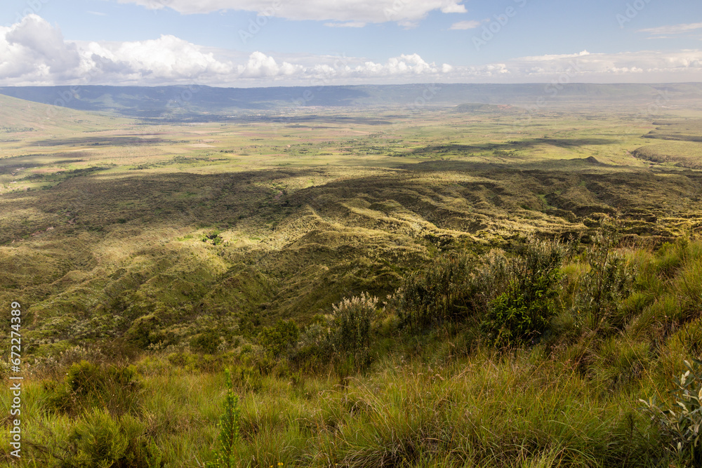 View of the Longonot National Park, Kenya
