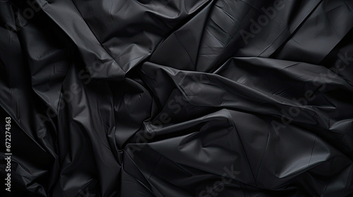  a black background with a very large amount of black material. generative ai