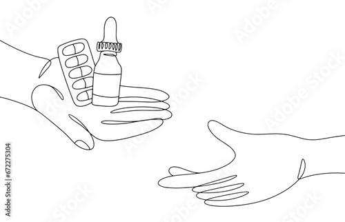 Medicines. Sale. One line