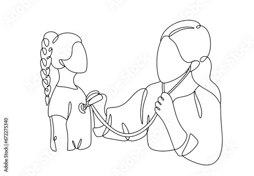 Pediatrician. Doctor. One line