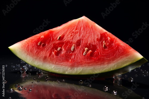 Watermelon Slice Illustration created with Generative AI